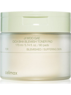 Celimax Ji Woo Gae Cica BHA Blemish Ενυδατικά Μαντηλάκια Τόνωσης Προσώπου για Ακμή 60τμχ