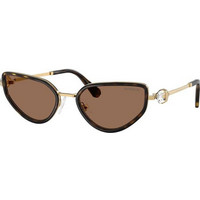 Swarovski SK7027 400473 Γυναικεία Γυαλιά Ηλίου Cat Eye Μεταλλικά Χρυσά με Καφέ Φακό