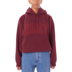 Obey Γυναικείο Φούτερ Oversized με Κουκούλα & Τσέπες Μπορντό 211610146-WNE