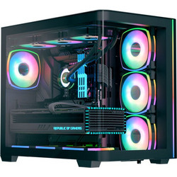 Aerocool P500C Evo Black Gaming Midi Tower Κουτί Υπολογιστή RGB με Πλαϊνό Παράθυρο