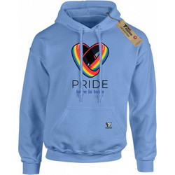 Takeposition Pride Love is Love Ανδρικό Φούτερ με Κουκούλα & Τσέπες Γαλάζιο 907-2532-03