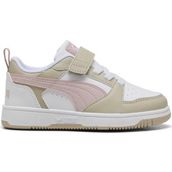 Puma Rebound V6 Παιδικά Sneakers Μπεζ Ροζ 397419-31