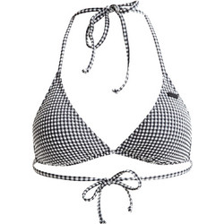 Roxy Bikini Top Τριγωνάκι Μαύρο Λευκό ERJX305433-KVJ0