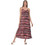 PNN Nightwear Midi Καλοκαιρινό Καθημερινό Φόρεμα Μπορντό 0232-0990-1