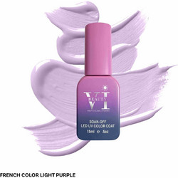 Mixcoco Beauty VI French Color Light Purple Ημιμόνιμο Βερνίκι Νυχιών 15ml