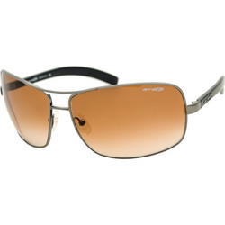 Arnette AN3045 50213 Γυναικεία Γυαλιά Ηλίου Μάσκα Μεταλλικά Ασημί με Καφέ Φακό