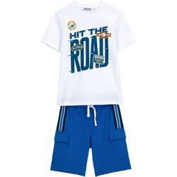 Original Marines Παιδικό Σετ για Αγόρι Καλοκαιρινό Λευκό Royal Blue DFP4218YM