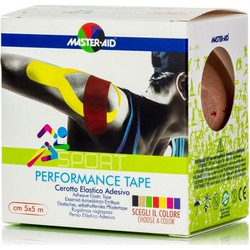 Master Aid Sport Performance Tape Ταινία Κινησιολογίας 5cm x 5m Μπεζ 1τμχ
