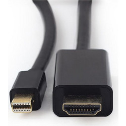 Cablexpert Καλώδιο Mini DisplayPort to HDMI Male 1.8m Black CC-MDP-HDMI-6