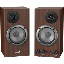 Genius SP-HF500B Ηχεία Υπολογιστή 2.0 16W Καφέ