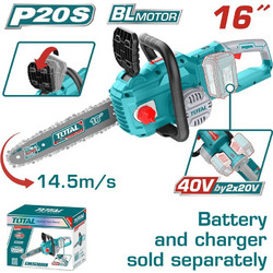 Total TGSLI40168 Αλυσοπρίονο Μπαταρίας 20V 4.8kg με Λάμα 40cm