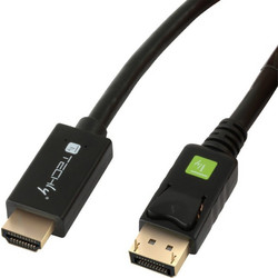 Techly Καλώδιο DisplayPort 1.2 to DisplayPort Male 2m Black DSP-H12-020