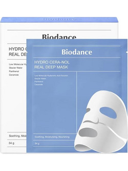 Biodance Hydro Cera-nol Real Deep Sheet Μάσκα Προσώπου για Ενυδάτωση με Υαλουρονικό 4x34gr