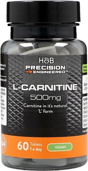 Holland & Barrett Precision Engineered L-Carnitine Συμπλήρωμα Διατροφής με  Καρνιτίνη 500mg 60 Ταμπλέτες