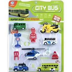 City Bus Σετ με Οχήματα & Αξεσουάρ 898E-23-B