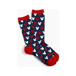 Admas Disney Minnie Βαμβακερές Γυναικείες Κάλτσες με Σχέδια Navy Μπλε Κόκκινες 21401