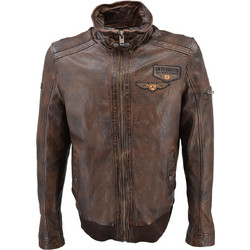 Leather 100 Ανδρικό Μπουφάν Χειμωνιάτικο Δερμάτινο Καφέ 61-M-1125