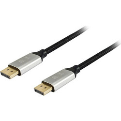 Equip Καλώδιο DisplayPort 1.4 to DisplayPort Male Braided 5m Black 119265