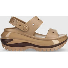 Crocs Ανατομικές Καλοκαιρινές Γυναικείες Πλατφόρμες Χαμηλές Μπεζ 207989-2Q9