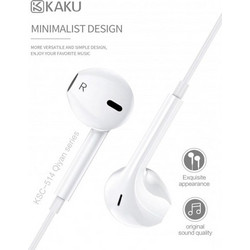 KAKU KSC514 Handsfree Earbud 3.5mm White