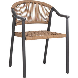 HomeMarkt Kerly Πολυθρόνα Κήπου Αλουμινίου Μπεζ HM6050.10