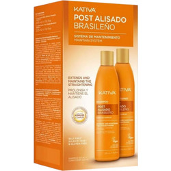 Kativa Post Alisado Brasileno Σετ Ισιωτικής Θεραπείας Μαλλιών Conditioner 225ml + Σαμπουάν 225ml