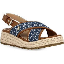 U.S. Polo Assn. Καλοκαιρινές Γυναικείες Πλατφόρμες Χαμηλές Πολύχρωμες KATE005CUO-BLU01