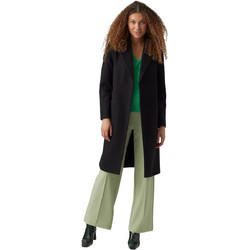 Vero Moda Γυναικείο Παλτό Μάλλινο Μακρύ Μαύρο 10278330