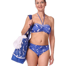 Amoena Bikini Set Strapless Μπλε 71760-71761
