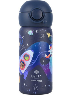 Estia Wonder Bottle Save Τhe Aegean Solar Jump Παιδικό Παγούρι Θερμός Ανοξείδωτο Μπλε 350ml
