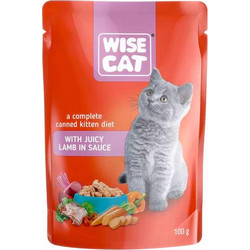 Wise Cat Kitten with Juicy Lamb in Gravy 100gr