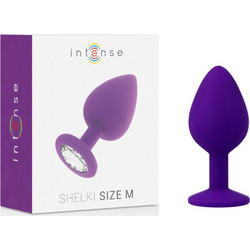 Intense Shelki Medium Πρωκτική Σφήνα Diamond Plug 8cm Μωβ D-216056
