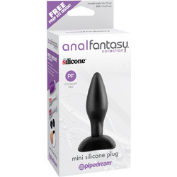 Pipedream Anal Fantasy Mini Silicone Πρωκτική Σφήνα 8.9cm Μαύρη PD4601-23