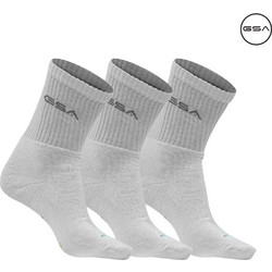 GSA Ανδρικές Κάλτσες Ψηλές Λευκές 3Pack 8181003-002