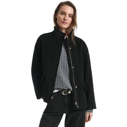 Gant Γυναικείο Ημίπαλτο Μάλλινο Μαύρο 3GW4700395-005