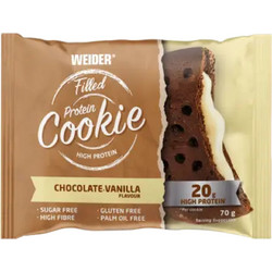 Weider Filled Protein Cookie Chocolate Vanilla 70gr 10τμχ