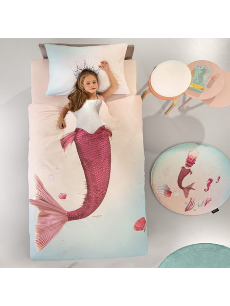 Saint Clair Mermaid Σετ Παιδική Παπλωματοθήκη Μονή Microfiber 160x225 Πολύχρωμη