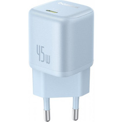 Baseus PicoGo Φορτιστής χωρίς Καλώδιο με Θύρα USB-C 45W Quick Charge 3.0 & Power Delivery Blue