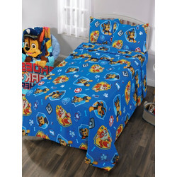 Γαρύφαλλο Paw Patrol Παιδική Παπλωματοθήκη Μονή Βαμβακερή 160x240 Μπλε