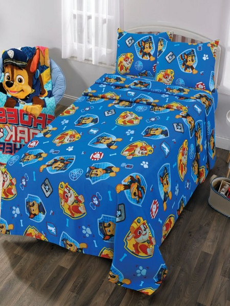 Γαρύφαλλο Paw Patrol Παιδική Παπλωματοθήκη Μονή Βαμβακερή 160x240 Μπλε