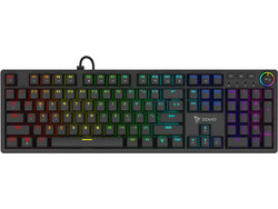 SAVIO STYX Μηχανικό Gaming Πληκτρολόγιο με Outemu Brown Διακόπτες RGB Black