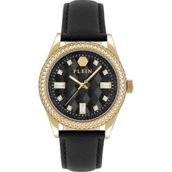 Philipp Plein Queen Γυναικείο Ρολόι με Μαύρο Δερμάτινο Λουράκι PWCDA0224