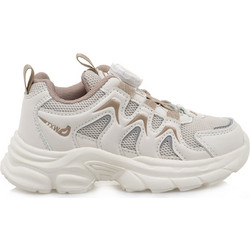 Exe Παιδικά Sneakers με Φωτάκια Λευκά Μπεζ UA700315224A