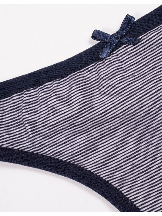 Donella Βαμβακερό Γυναικείο String Navy Μπλε 24741