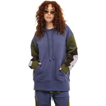 PCP Pella Γυναικείο Φούτερ Oversized με Κουκούλα & Τσέπες Navy Μπλε 2025W-HOOD-0003