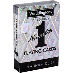 Winning Moves Waddingtons No1 Platinum Τράπουλα Πλαστική Ασημί 35521