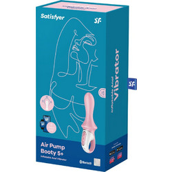 Satisfyer Air Pump Booty 5 Πρωκτικός Δονητής Ασύρματος 17.8cm Ροζ D-232169