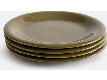 LA Redoute Toria Χακί Πιάτα Ρηχά Κεραμικά 27.7cm 4τμχ