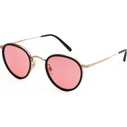 Oliver 1104S 51453E Γυναικεία Γυαλιά Ηλίου Στρογγυλά Μεταλλικά Χρυσά με Ροζ Φακό