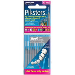 Piksters Μεσοδόντια Βουρτσάκια Γκρι 10τμχ